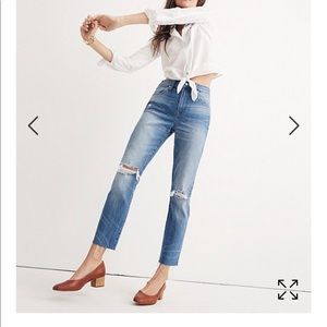 MADEWELL HIGH RISE SLIM BOY JEAN